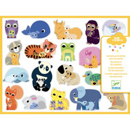 Djeco-Stickers Dierenmoeders met hun baby`s (18mnd) | Speel je Wijs